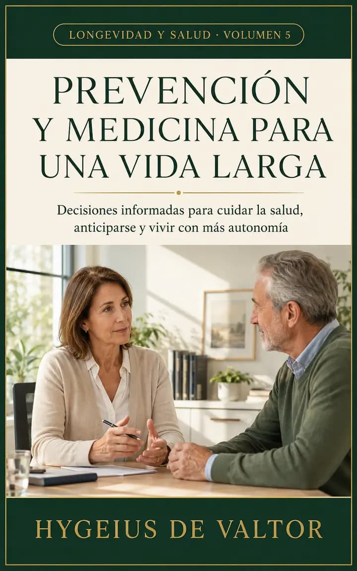 Portada de Prevención y medicina para una vida larga con una consulta médica preventiva